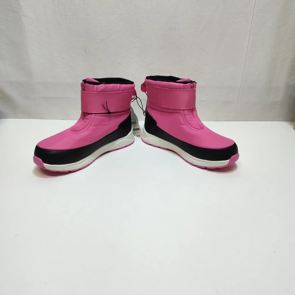 Wonder Nation Snow Boots -5°F Temp Rated Girls Size 5 Front Zip Adjustable Strap